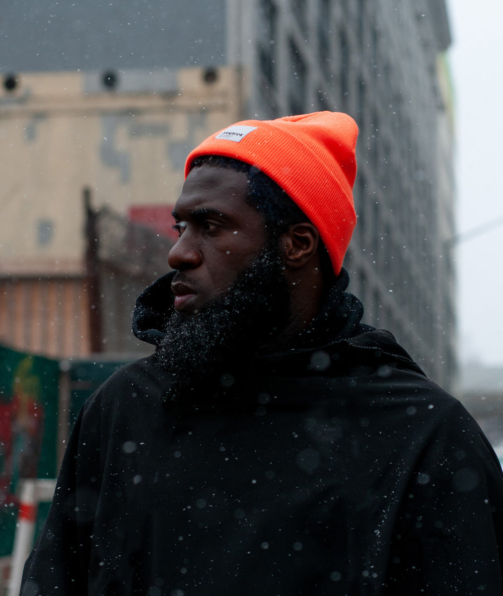 Blaze orange knit hat store