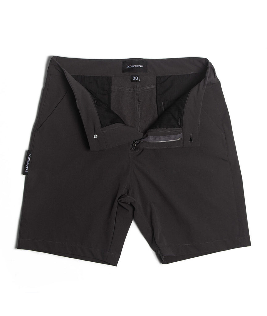 God and Famous Commuter Shorts - Gray