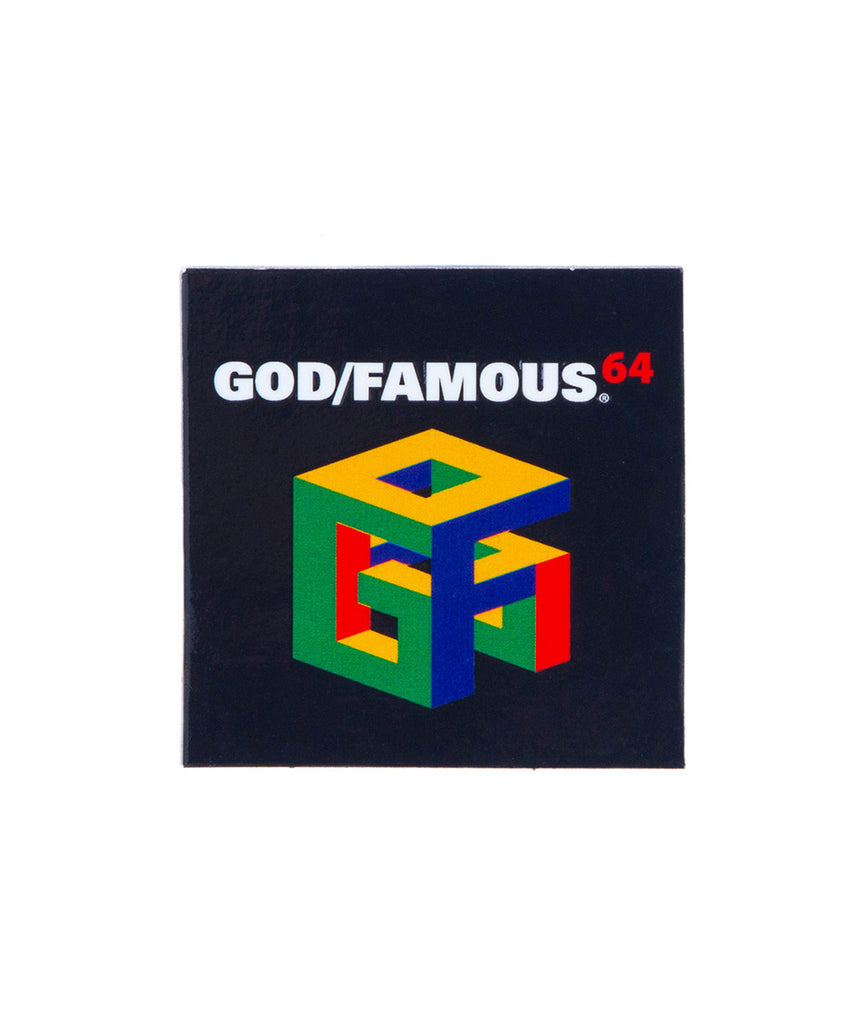 God and Famous G64 Sticker