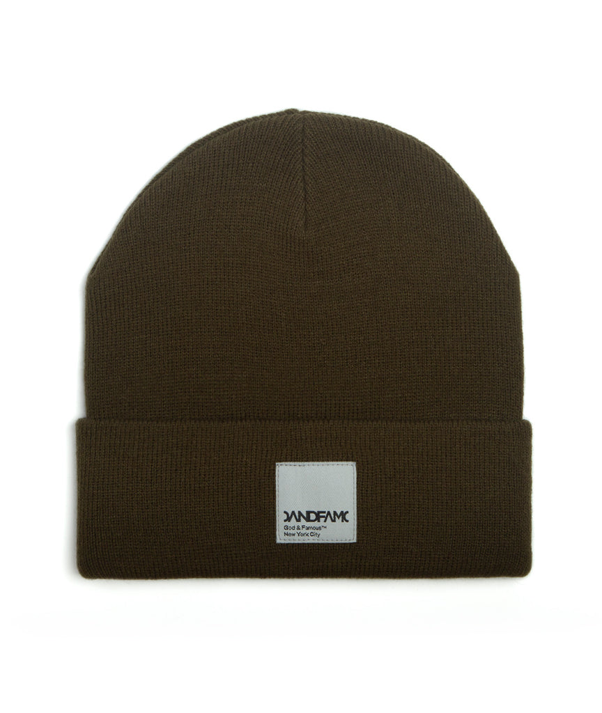 God and Famous Olive Drab Watch Cap