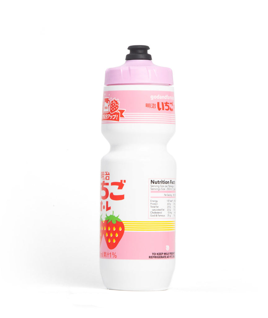 God and Famous Strawberry Milk Water Bottle