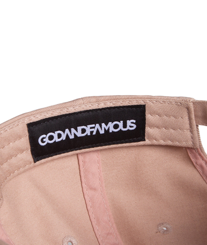 God and Famous Team 6-Panel Hat Sand