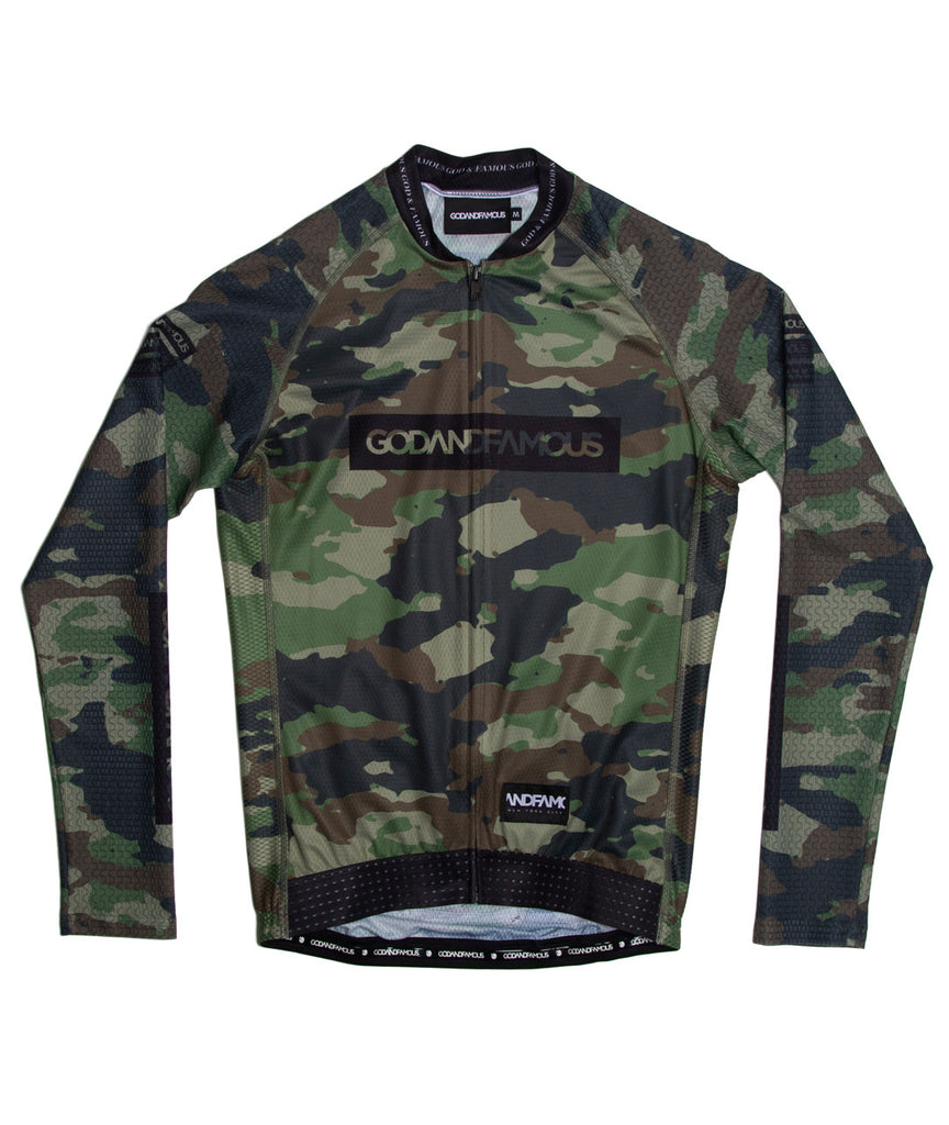 God and Famous Woodland Camo LS Jersey