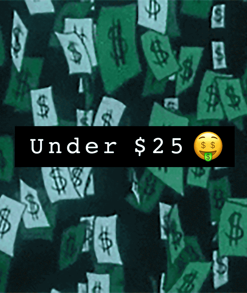Under $25 🤑