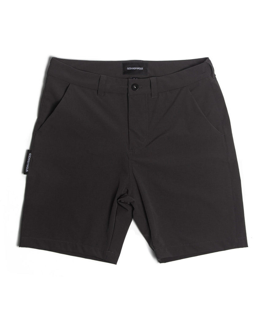 God and Famous Commuter Shorts - Gray