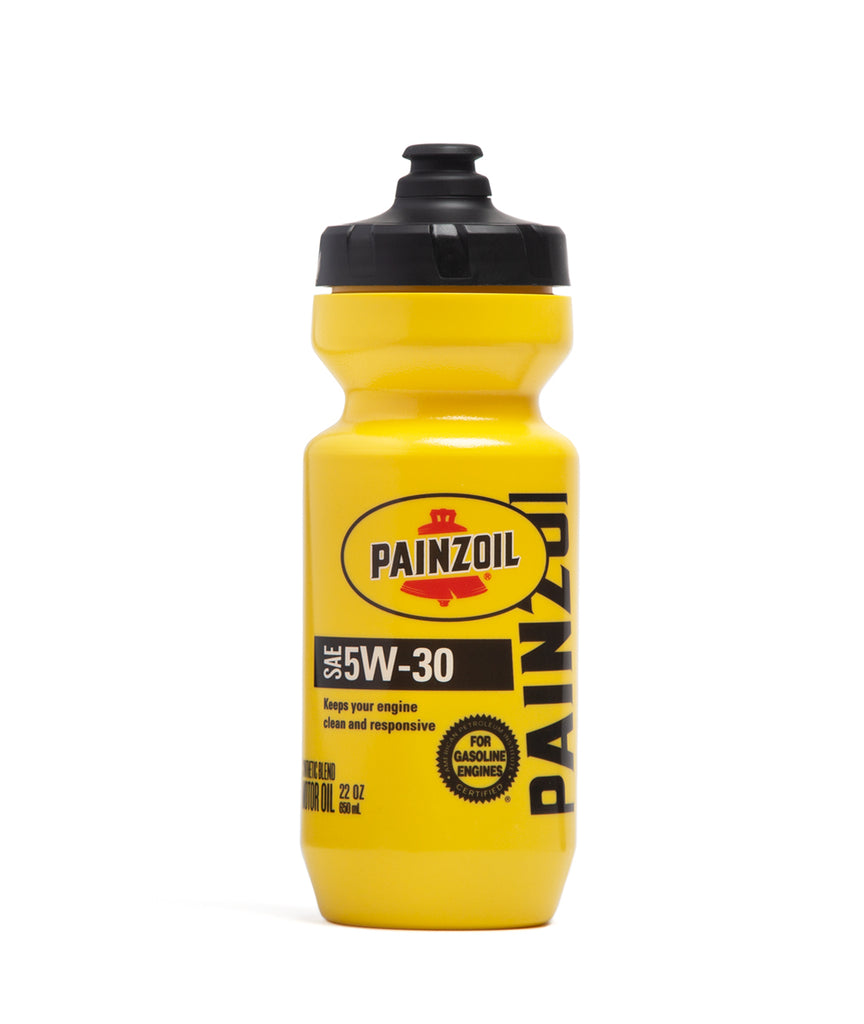 God and Famous Pennzoil Water Bottle