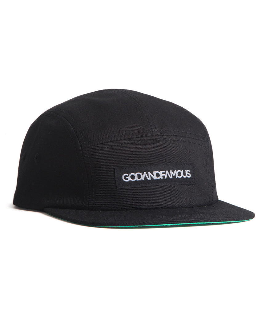 God and Famous 5-Panel Hat - Black